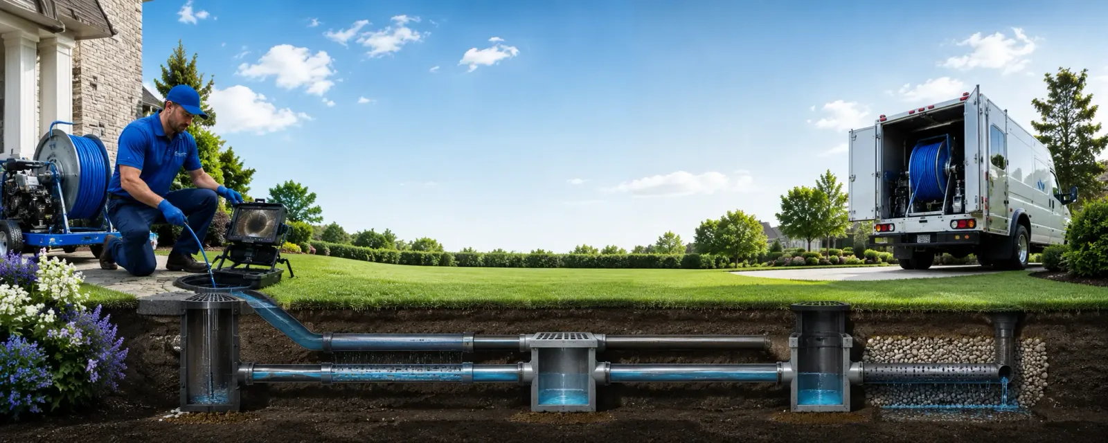 Outdoor drain cleaning information for Falmouth, MA